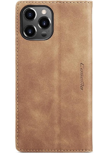 Iphone 14 Için Flip Case Pro Max Vintage Pu Deri Cüzdan Manyetik Kapatma (Yurt Dışından)