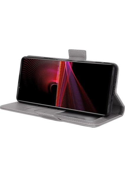 Sony Xperia 1 Iii Kart Yuvaları Için Kılıf Tutucu Cüzdan Pu Deri Manyetik (Yurt Dışından)