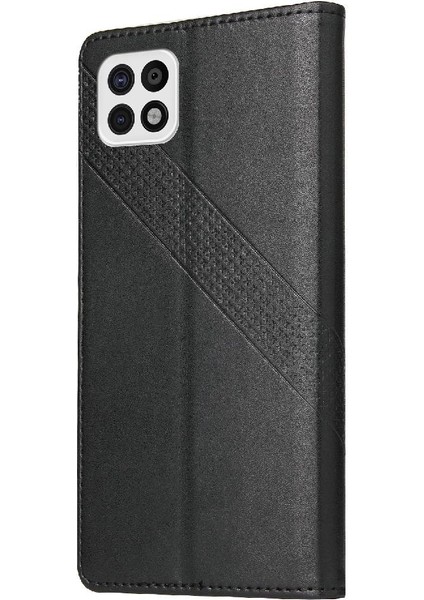 Samsung Galaxy A22 5g Için Flip Case Kickstand Üç Kart Yuvaları Darbeye (Yurt Dışından) indirimleri