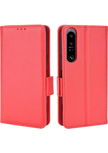 Sony Xperia 1 Iv Için Kılıf Manyetik Cüzdan Kart Yuvaları Tutucu Yan Toka Pu (Yurt Dışından)