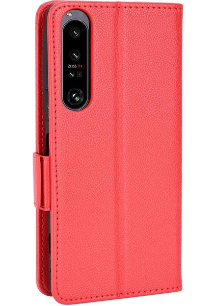 Sony Xperia 1 Iv Için Kılıf Manyetik Cüzdan Kart Yuvaları Tutucu Yan Toka Pu (Yurt Dışından)