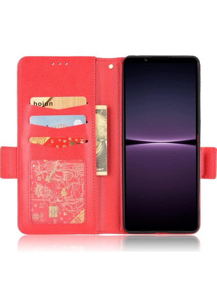 Sony Xperia 1 Iv Için Kılıf Manyetik Cüzdan Kart Yuvaları Tutucu Yan Toka Pu (Yurt Dışından)