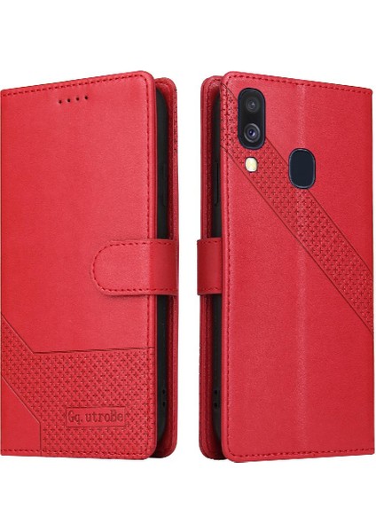 Samsung Galaxy A40 Kickstand Üç Kart Yuvaları Darbeye 4 Için Flip Case (Yurt Dışından)