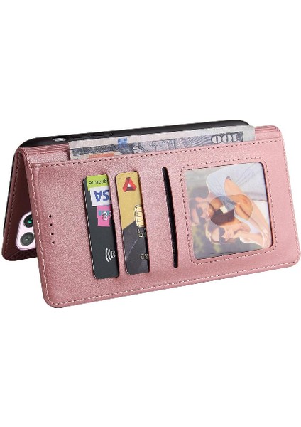 Huawei P40 Lite Darbeye Üç Kart Yuvaları Premium Deri Için Flip Case (Yurt Dışından)