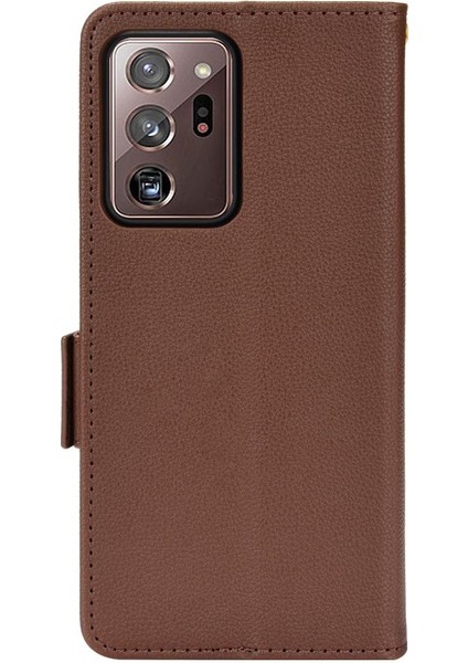 Samsung Galaxy Not 20 Için Kılıf Ultra Manyetik Pu Deri Kart Yuvaları Yan (Yurt Dışından)