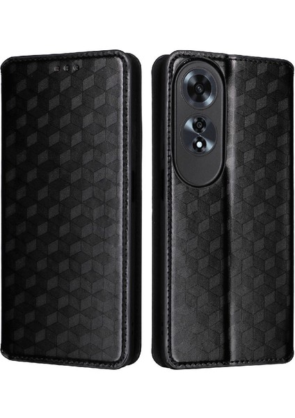 Oppo A60 4g 3D Desen Kart Yuvaları Için Kılıf Tutucu Pu Deri Manyetik (Yurt Dışından)