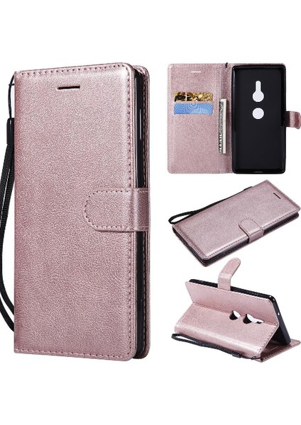 Sony Xperia Xz2 Için Flip Case Yüksek Kalite Deri Iş Cüzdan Telefon (Yurt Dışından)