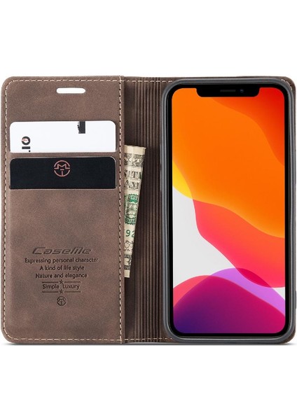 Iphone 12 Için Flip Case/12 Pro Flip Folio Kitap Vintage Pu Deri Cüzdan (Yurt Dışından) fiyatları