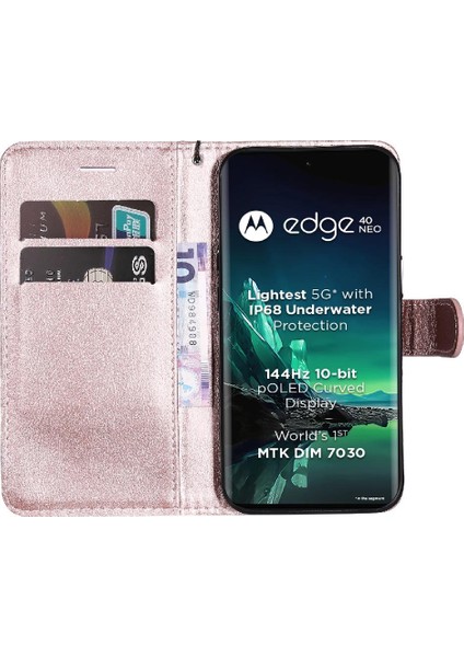 Motorola Kenar 40 Neo 5g Için Flip Case Yüksek Kalite Deri Klasik Katı (Yurt Dışından) fırsatları