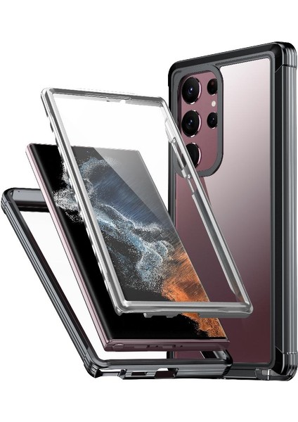 Samsung Galaxy S23 Ultra Pet Koruyucu Film Damla ve Çarpışma 360 Için Kılıf (Yurt Dışından)