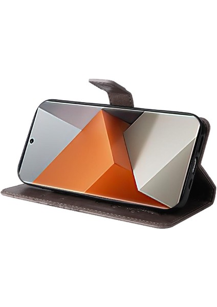 Xiaomi Redmi Not Için Kılıf 13 Pro Artı Kart Yuvası Standı ile Pu Deri (Yurt Dışından)