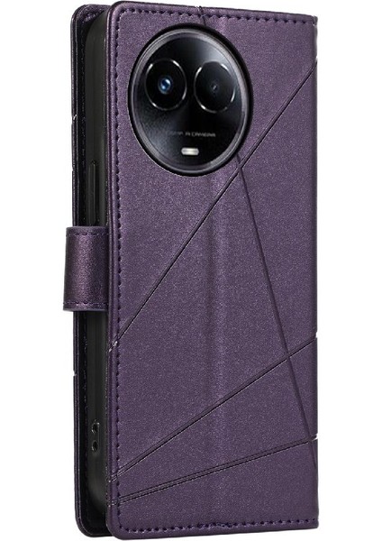 Realme 11 Için Flip Case 5g Şok Emici Darbeye Kickstand Üç (Yurt Dışından)