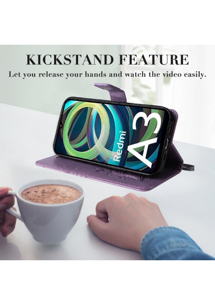 Xiaomi Redmi A3 Darbeye Kapak Pu Deri Manyetik Kapak Çevirin (Yurt Dışından) indirimleri