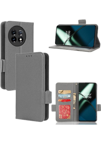Oneplus 11R 5g Için Kılıf Pu Deri Cüzdan Kart Yuvaları Tutucu Manyetik Yan (Yurt Dışından)