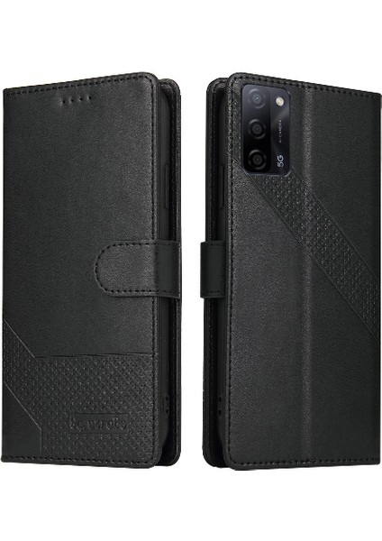 Oppo Oppo 5g Premium Deri Kickstand Darbeye 4 Köşe Için Flip Case (Yurt Dışından)