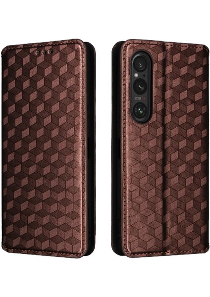 Sony Xperia 1 Vi Için Kılıf Cüzdan Kart Yuvaları Tutucu Pu Deri 3D (Yurt Dışından)