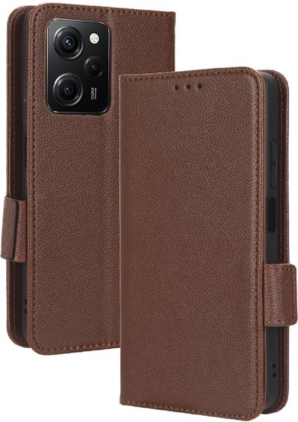 Xiaomi Poco X5 Pro 5g Manyetik Kart Yuvaları Tutucu Pu Deri Yan (Yurt Dışından)