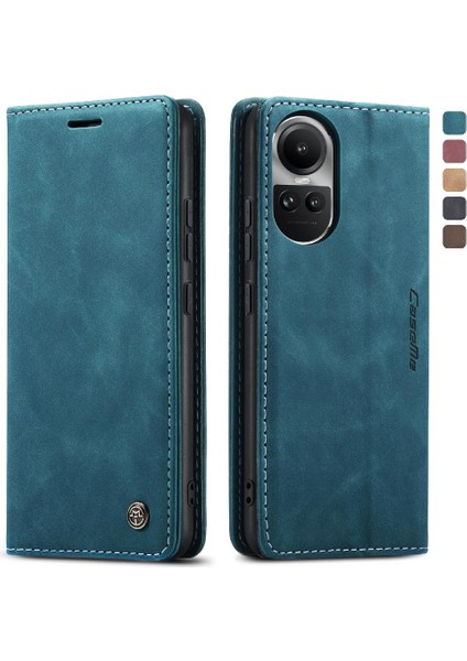 Oppo Oppo 10 Pro 5g Için Flip Case Vintage Pu Deri Cüzdan Kılıf Kart Yuvası (Yurt Dışından)