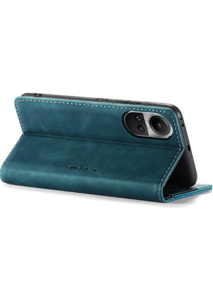 Oppo Oppo 10 Pro 5g Için Flip Case Vintage Pu Deri Cüzdan Kılıf Kart Yuvası (Yurt Dışından)