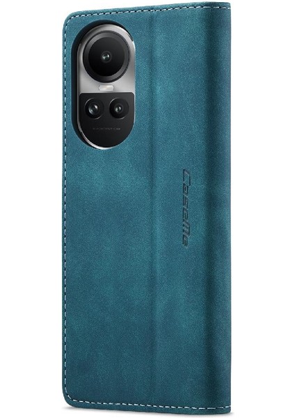 Oppo Oppo 10 Pro 5g Için Flip Case Vintage Pu Deri Cüzdan Kılıf Kart Yuvası (Yurt Dışından)