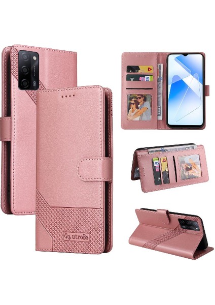 Oppo Oppo 5g Premium Deri Kickstand Darbeye 4 Köşe Için Flip Case (Yurt Dışından)
