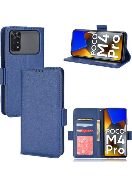 Xiaomi Poco M4 Pro 4g Manyetik Pu Deri Cüzdan Kart Yuvaları Yan (Yurt Dışından)
