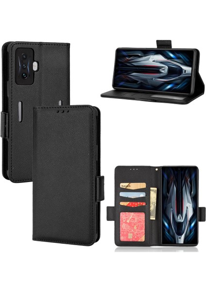 Xiaomi Poco F4 Gt Manyetik Cüzdan Yan Toka Pu Deri Kart Durumda (Yurt Dışından)