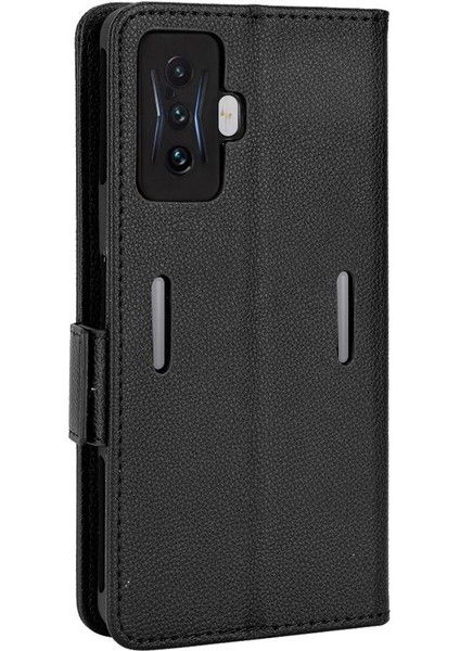 Xiaomi Poco F4 Gt Manyetik Cüzdan Yan Toka Pu Deri Kart Durumda (Yurt Dışından)