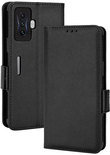 Xiaomi Poco F4 Gt Manyetik Cüzdan Yan Toka Pu Deri Kart Durumda (Yurt Dışından)