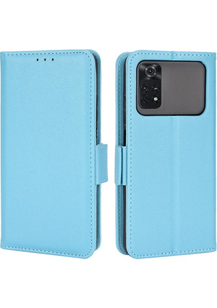 Xiaomi Poco M4 Pro 4g Manyetik Pu Deri Cüzdan Kart Yuvaları Yan (Yurt Dışından)