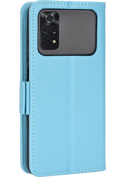 Xiaomi Poco M4 Pro 4g Manyetik Pu Deri Cüzdan Kart Yuvaları Yan (Yurt Dışından)