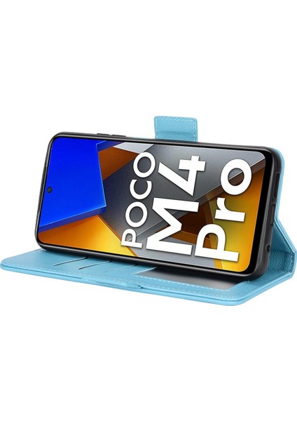 Xiaomi Poco M4 Pro 4g Manyetik Pu Deri Cüzdan Kart Yuvaları Yan (Yurt Dışından)