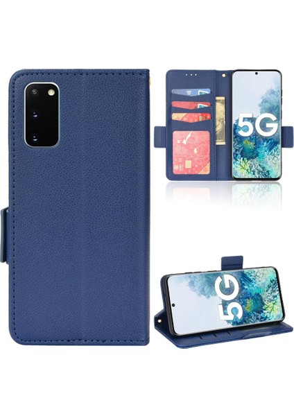 Samsung Galaxy S20 Fe Için Kılıf Cüzdan Manyetik Yan Toka Pu Deri Kart (Yurt Dışından)