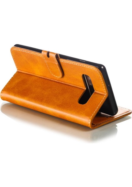 Samsung Galaxy S10E Tüm Yuvarlak Koruma Kickstand Kart Için Cüzdan Kılıf (Yurt Dışından) modelleri