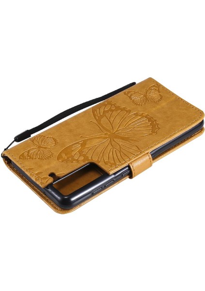 Samsung Galaxy S21 Fe Darbeye Kapak Flip Kickstand Manyetik Pu (Yurt Dışından) modelleri