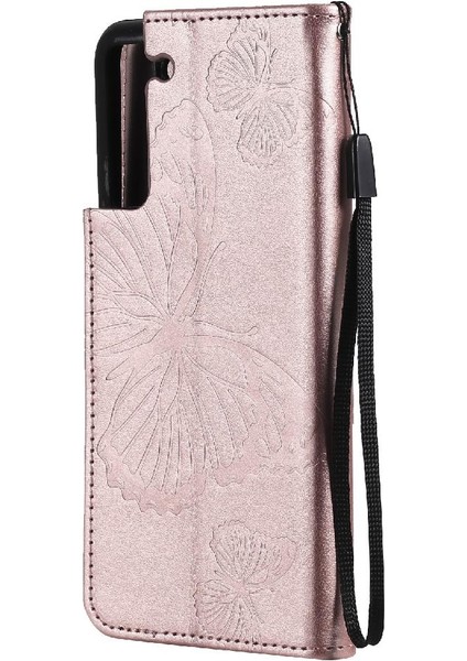 Samsung Galaxy S21 Fe Darbeye Kapak Flip Kickstand Manyetik Pu (Yurt Dışından) modelleri