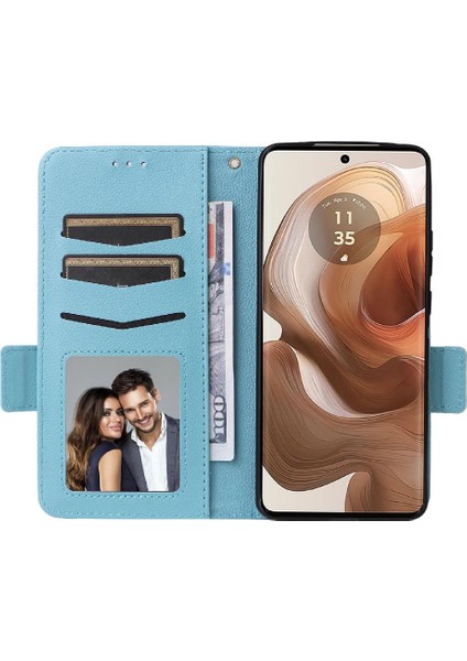 Motorola Moto X50 Ultra 5g Için Kılıf Kart Yuvaları Tutucu Pu Deri Yan (Yurt Dışından)