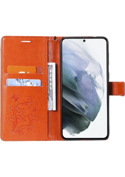 Samsung Galaxy S21 Artı Pu Deri Flip Kickstand Darbeye ile (Yurt Dışından) fırsatları