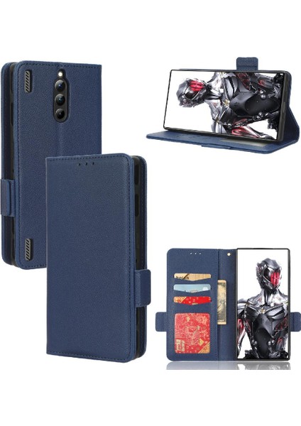 Zte Nubia Kırmızı Sihirli 8 Pro Artı Pu Deri Yan Toka Cüzdan Kartı (Yurt Dışından)
