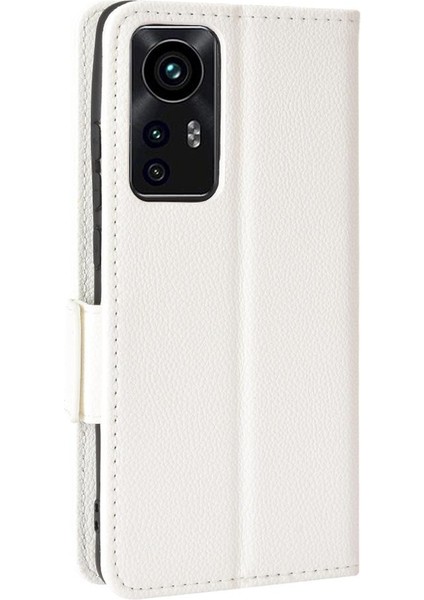 Xiaomi 12 Lite Için Kılıf Yan Toka Cüzdan Manyetik Pu Deri Kart Yuvaları (Yurt Dışından)