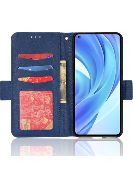 Xiaomi Mi 11 Lite 5g/4g Kart Yuvaları Tutucu Pu Deri Manyetik (Yurt Dışından)