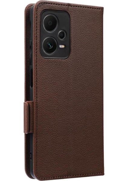 Xiaomi Redmi Için Not 12 Pro Artı Yan Toka Pu Deri Cüzdan Kart (Yurt Dışından)