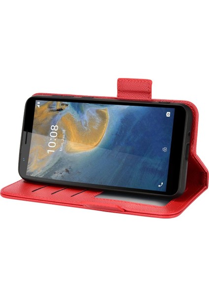 Zte Blade Case Yan Toka Cüzdan Pu Deri Manyetik Kart Yuvaları (Yurt Dışından)