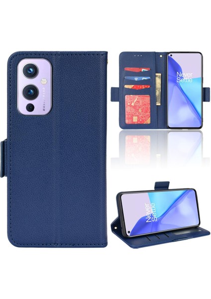Oneplus 9 Için Kılıf Yan Toka Pu Deri Cüzdan Manyetik Kart Yuvaları Tutucu (Yurt Dışından)