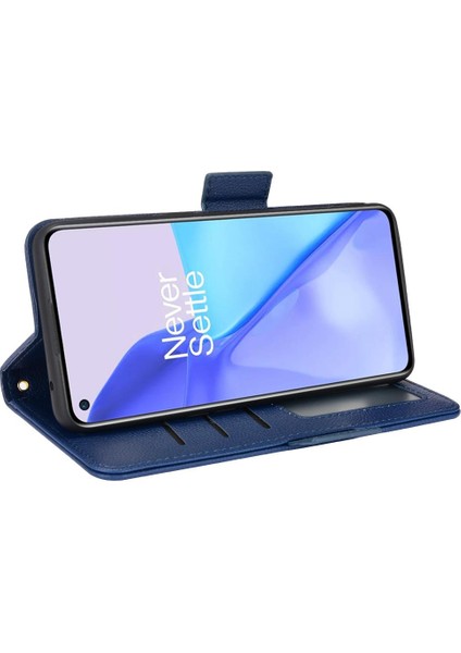 Oneplus 9 Için Kılıf Yan Toka Pu Deri Cüzdan Manyetik Kart Yuvaları Tutucu (Yurt Dışından)