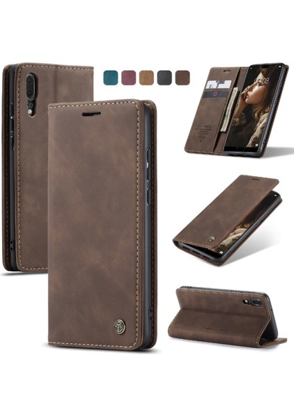 Huawei P20 Vintage Pu Deri Cüzdan Manyetik Kapatma Kılıf Için Flip Case (Yurt Dışından) indirimleri