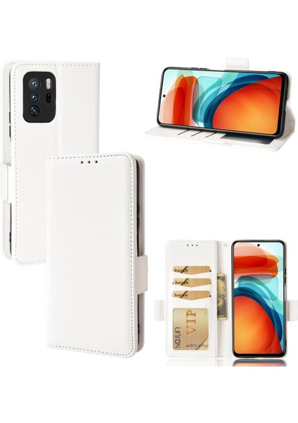 Xiaomi Poco X3 Gt Cüzdan Pu Deri Yan Toka Manyetik Kart (Yurt Dışından)