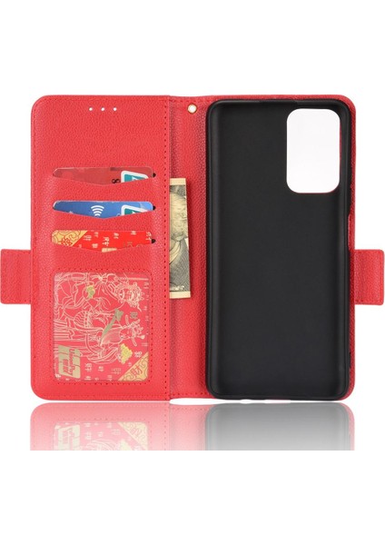 Xiaomi Poco M4 Pro 5g Pu Deri Yan Toka Cüzdan Kart Yuvaları (Yurt Dışından)