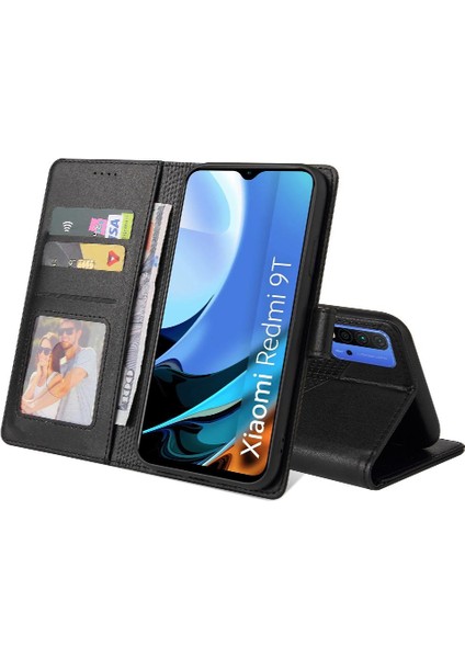 Xiaomi Redmi 9t Kickstand Darbeye 4 Köşe Koruma Için Flip Case (Yurt Dışından)