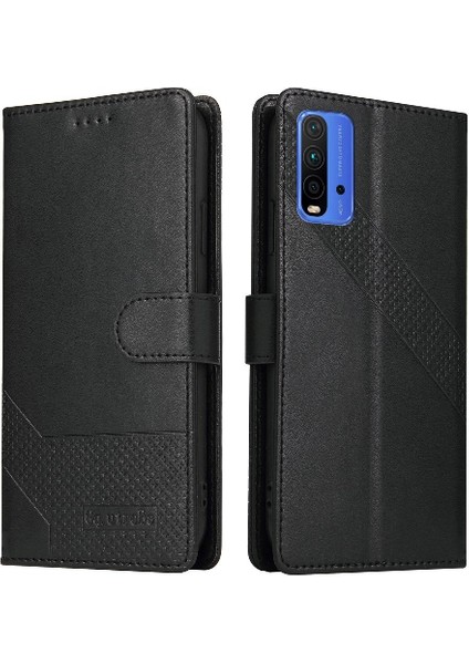 Xiaomi Redmi 9t Kickstand Darbeye 4 Köşe Koruma Için Flip Case (Yurt Dışından)
